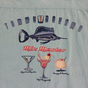 Tommy Bahama Island Life Mix Master Marlin Silk Hawaiian Tropical Men's Shirt